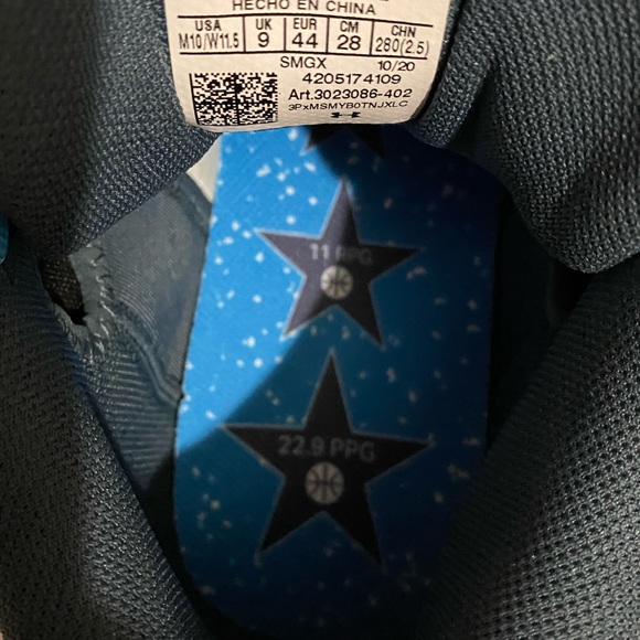 Under Armour UA enbiied 1 blue SZ 10 M - Picture 10 of 13